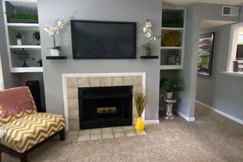 Fireplace in living room